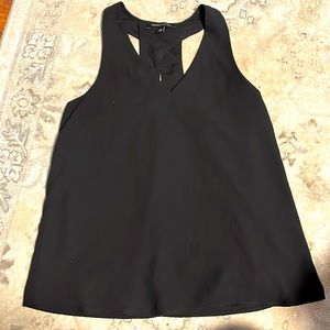 Womens size XS Banana Republic black dressy tank top with cute racer back detail